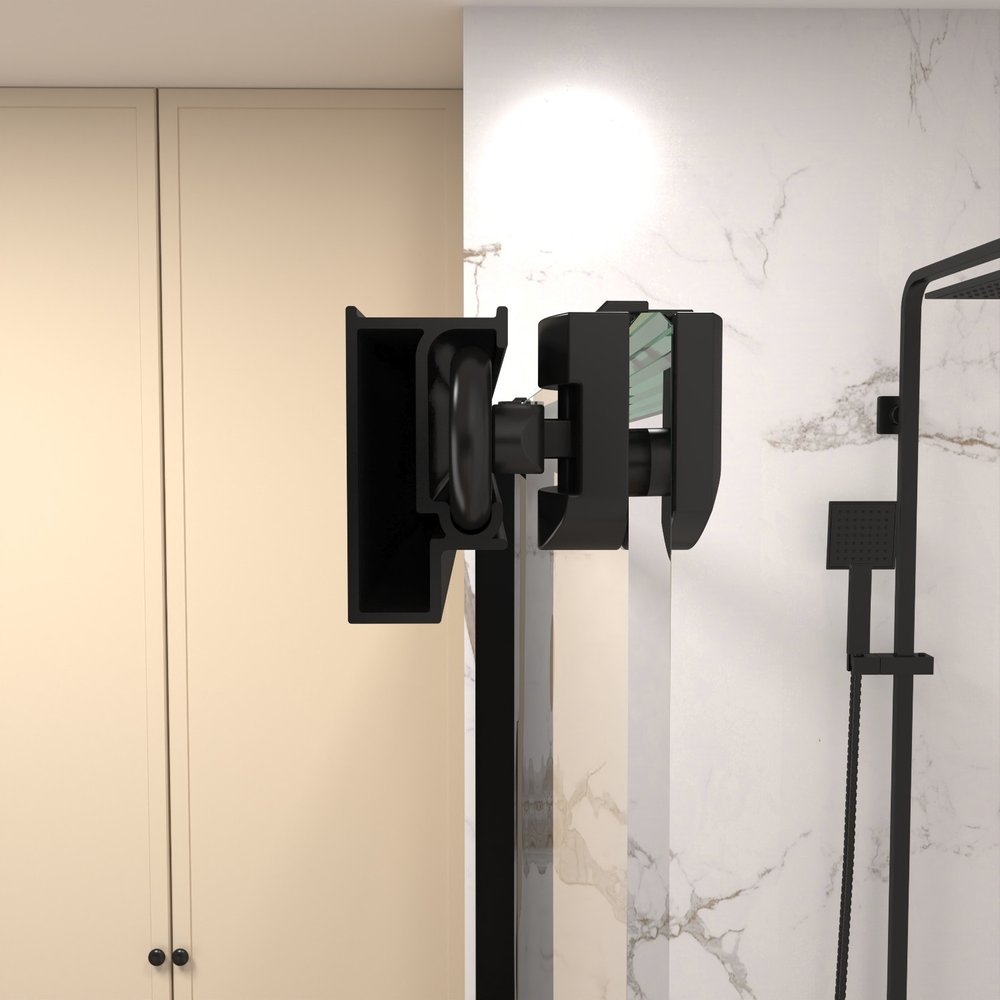 Black Glass Sliding Closet Doors - 72 x 60-inch