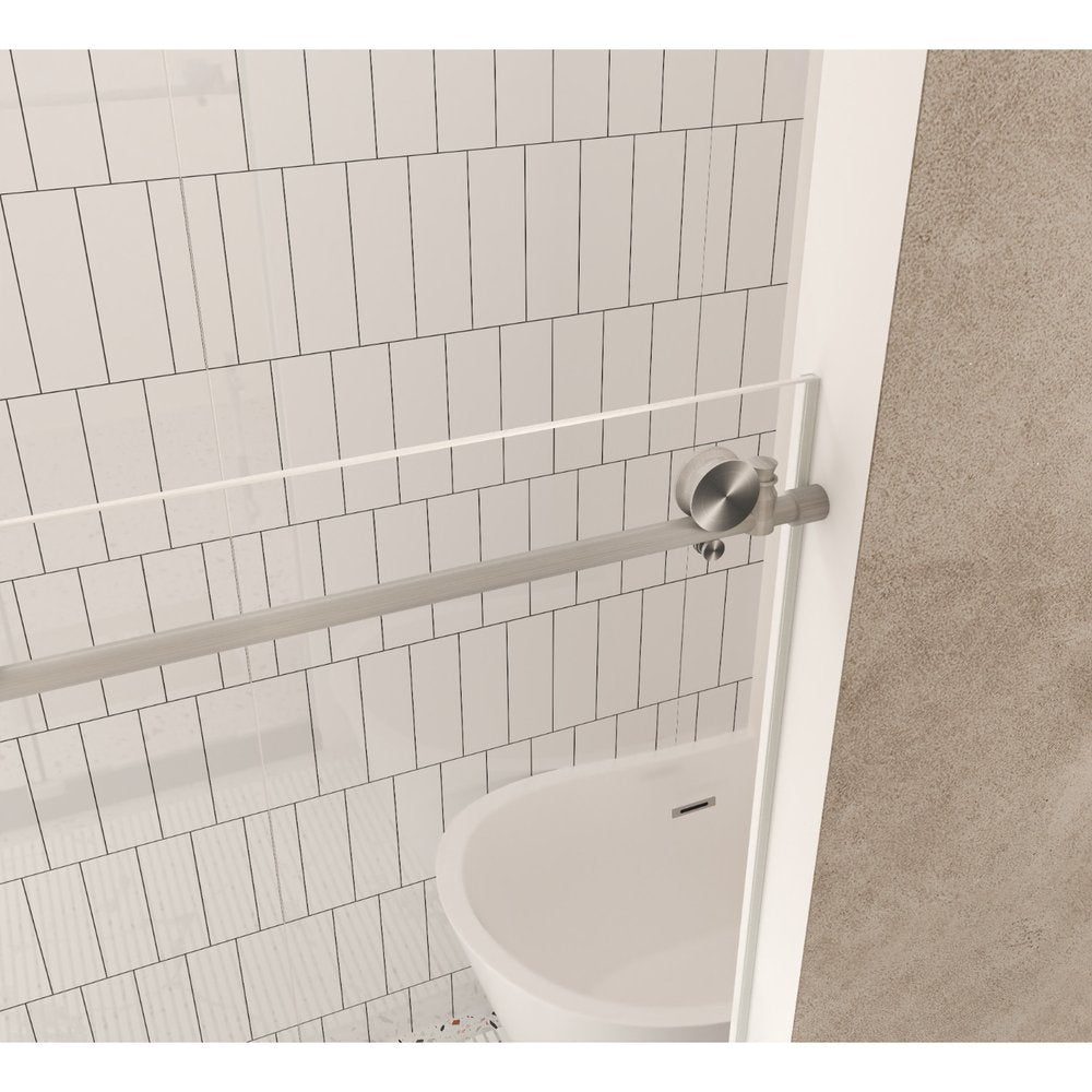 White Glass Sliding Closet Doors - 76-inch