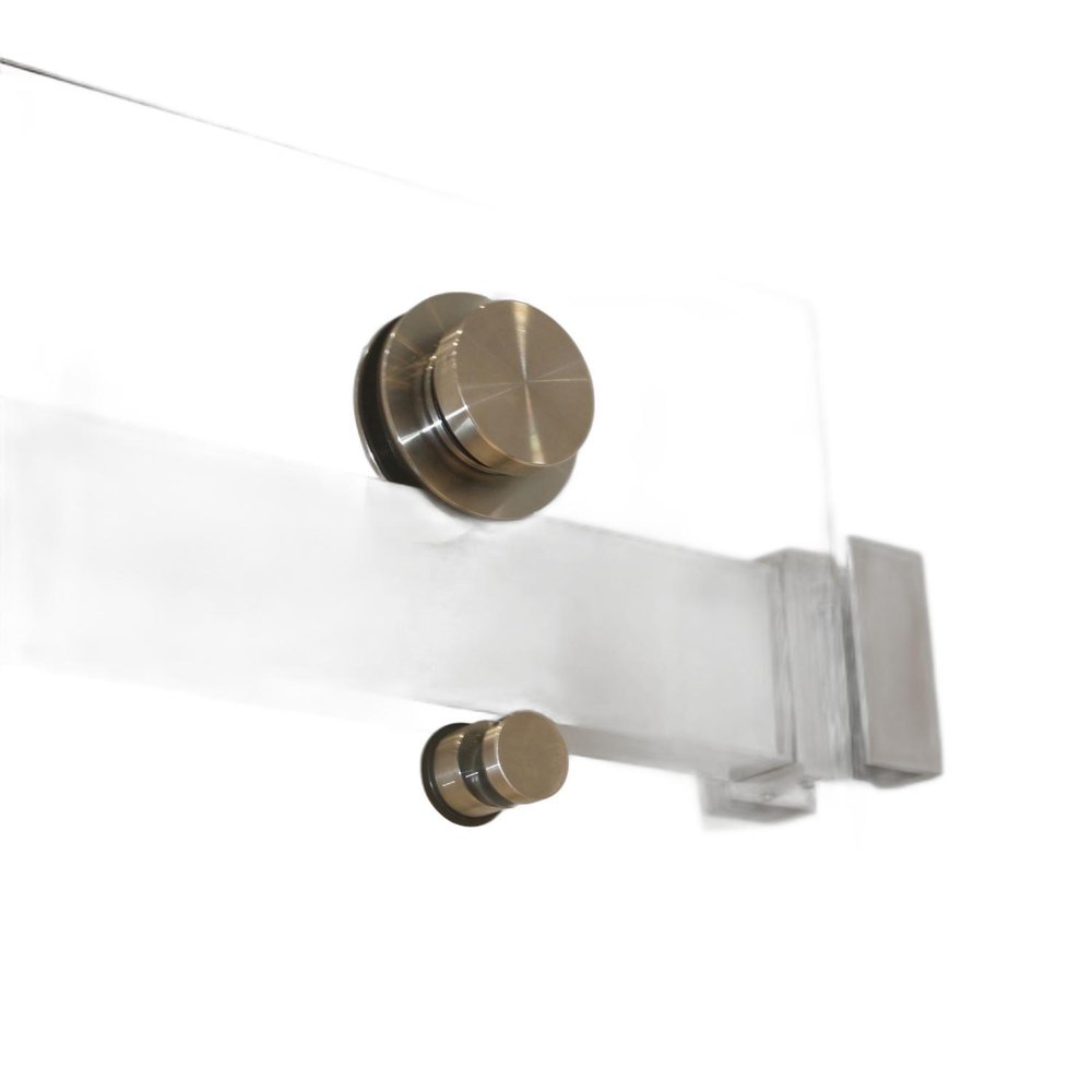 White Glass Sliding Closet Doors - 72 x 59-inch