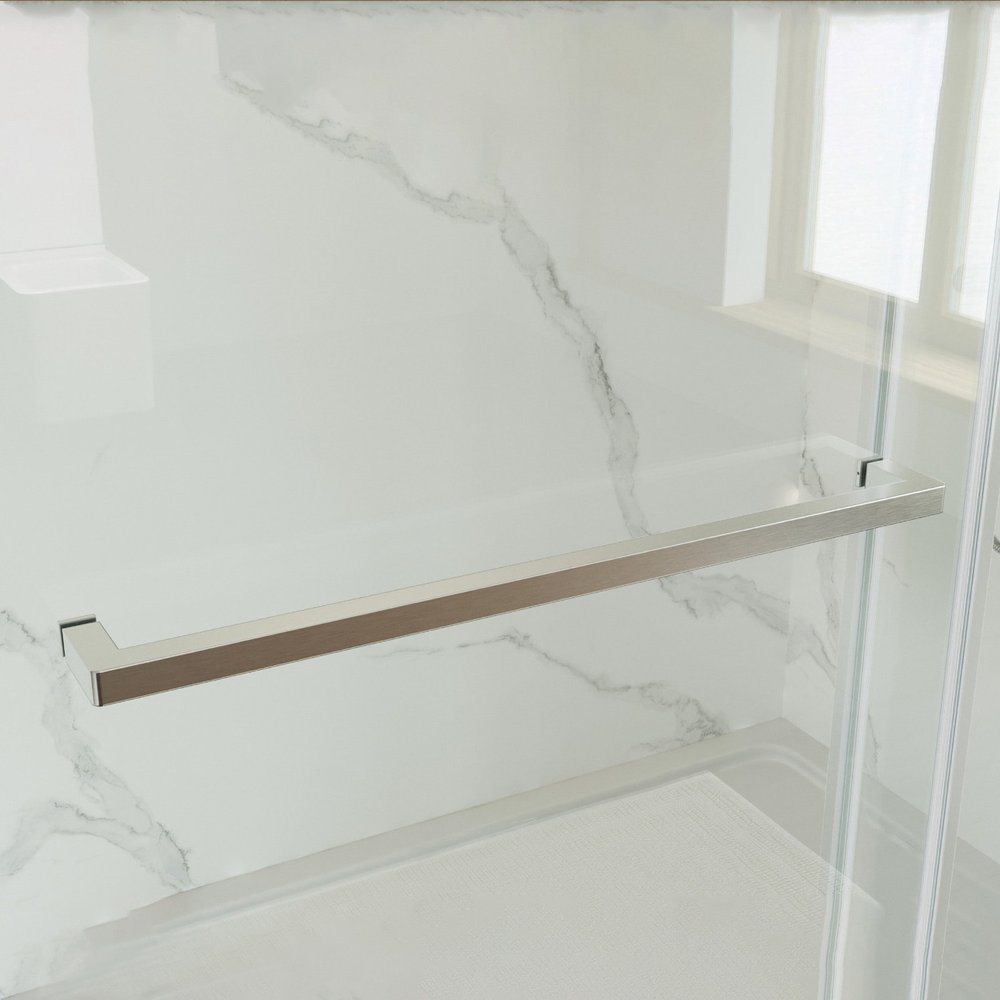 White Glass Sliding Closet Doors - 72 x 59-inch
