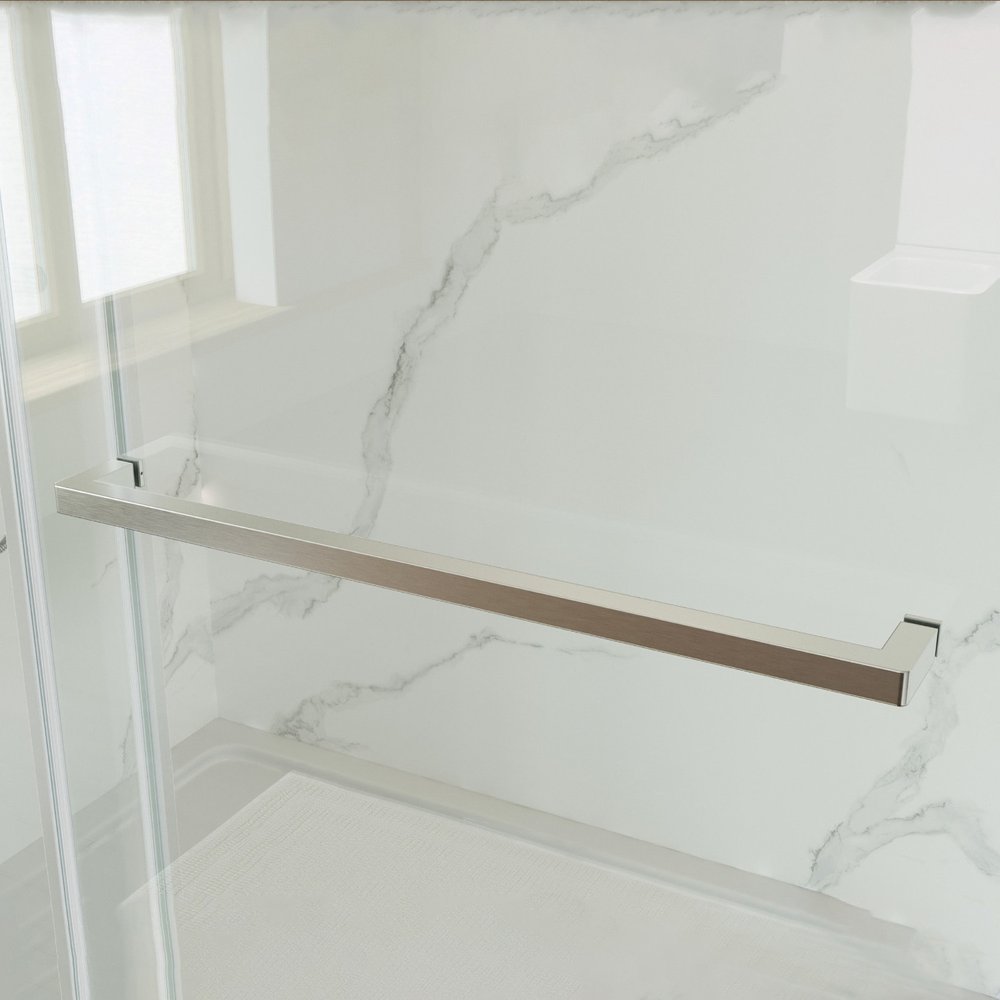 White Glass Sliding Closet Doors - 72 x 59-inch