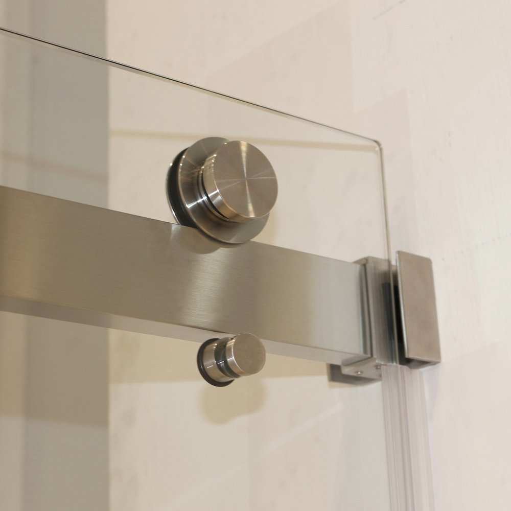 White Glass Sliding Closet Doors - 72 x 59-inch