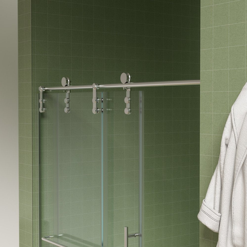 White Glass Sliding Closet Doors - 74 x 60-inch