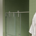 White Glass Sliding Closet Doors - 74 x 60-inch