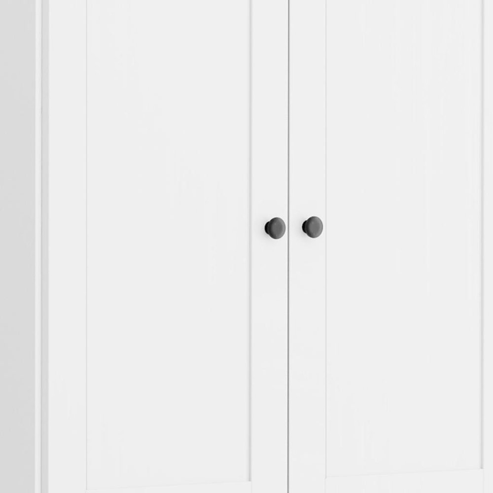 White Solid Wood Four Door Pantry or Storage Closet - 72-inch