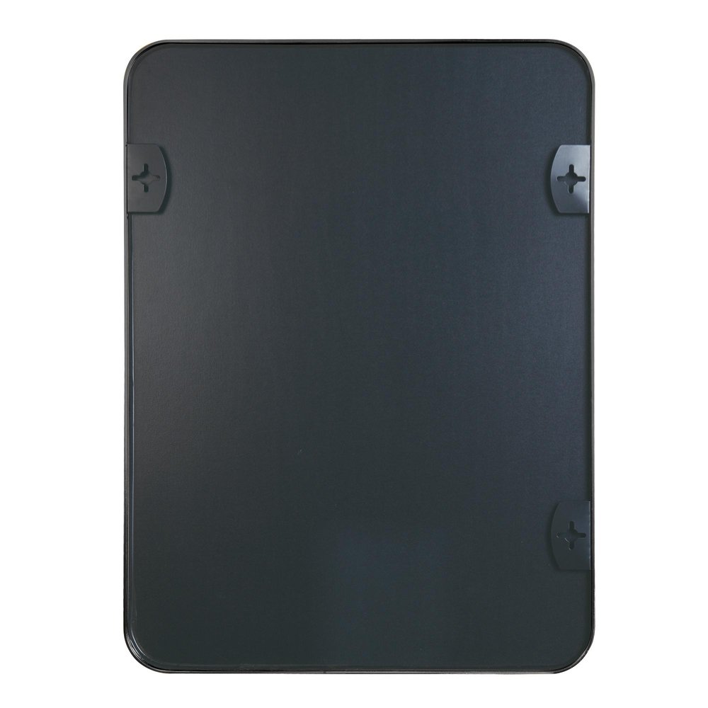 Black Aluminum Framed Accent Mirror - 36-inch