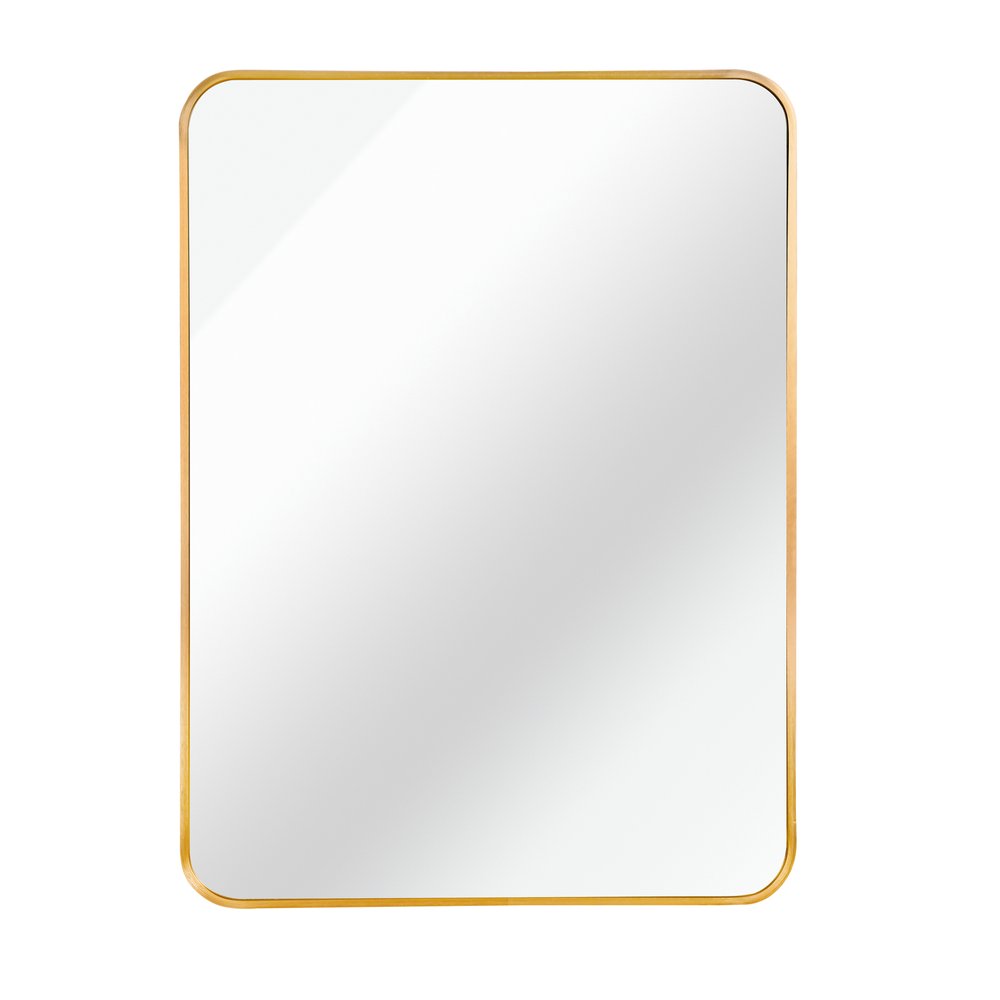 Gold Aluminum Framed Accent Mirror - 36-inch