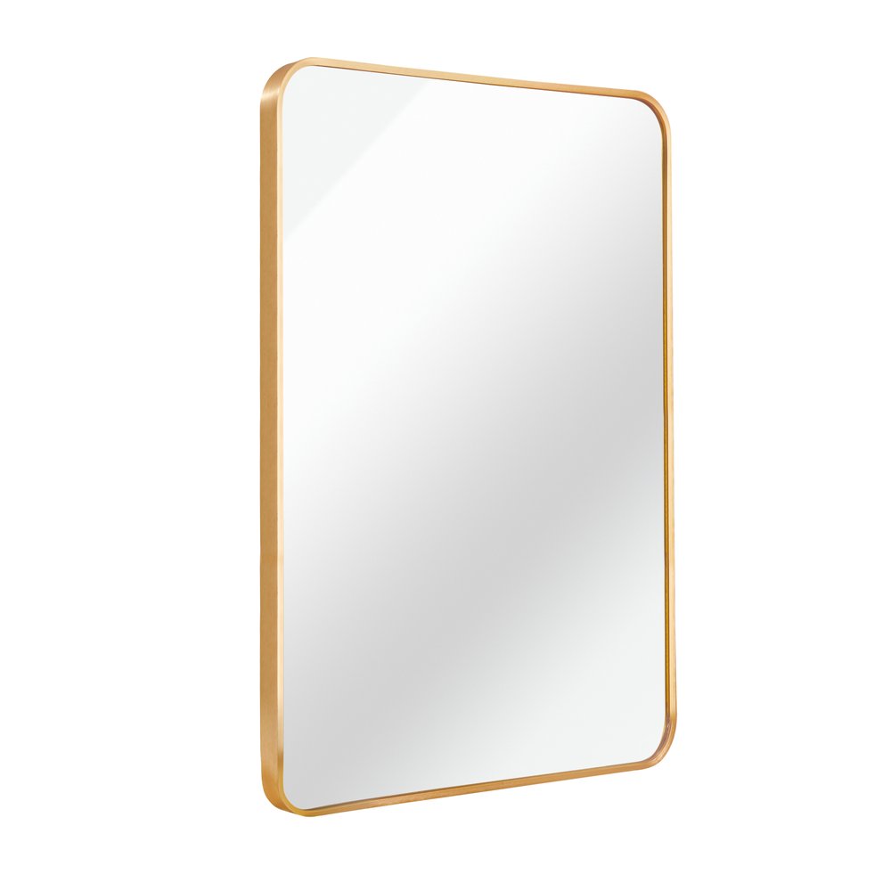Gold Aluminum Framed Accent Mirror - 36-inch