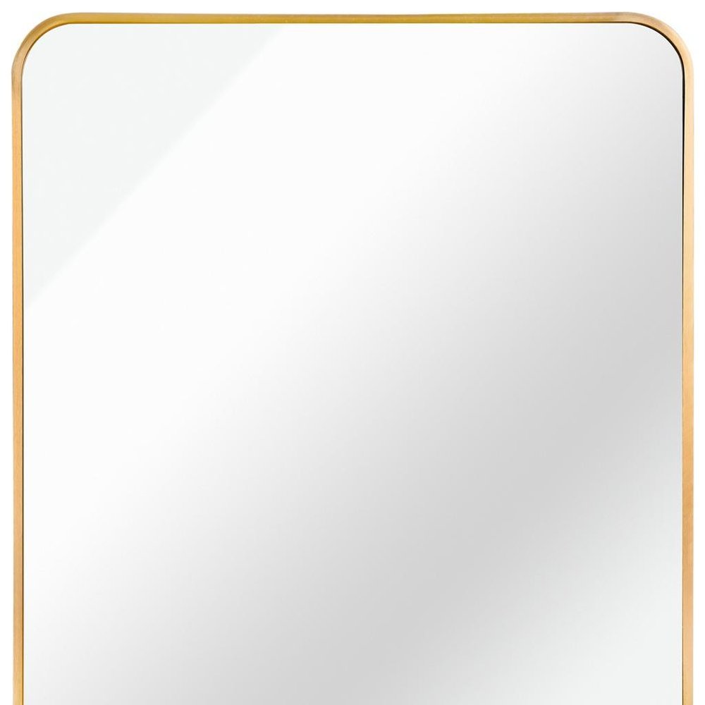 Gold Aluminum Framed Accent Mirror - 36-inch
