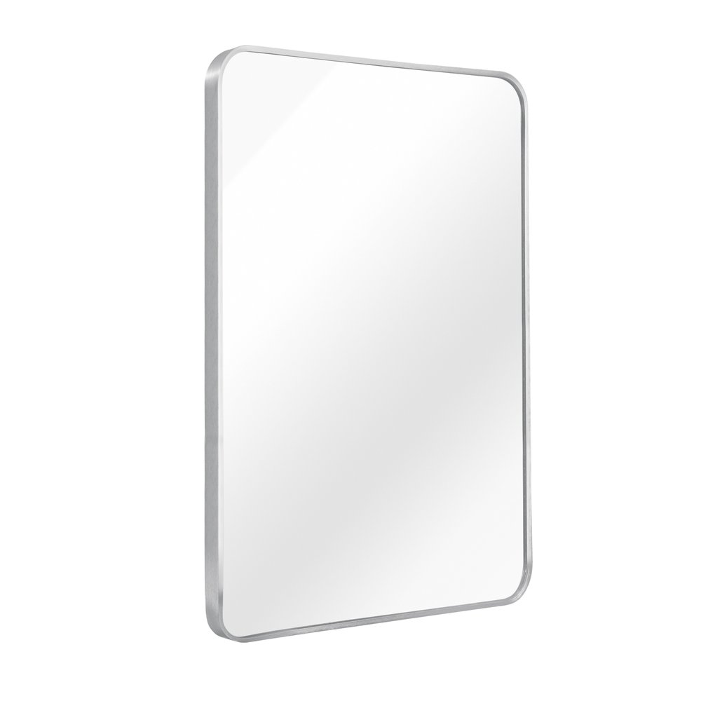 Silver Aluminum Framed Accent Mirror - 36-inch