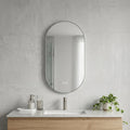 Oval Lighted Frameless Anti Fog Bathroom Vanity Mirror - 48-inch