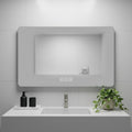 Lighted Frameless Anti Fog Bathroom Vanity Mirror - 28-inch