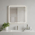 Square Lighted Frameless Anti Fog Bathroom Vanity Mirror - 36-inch