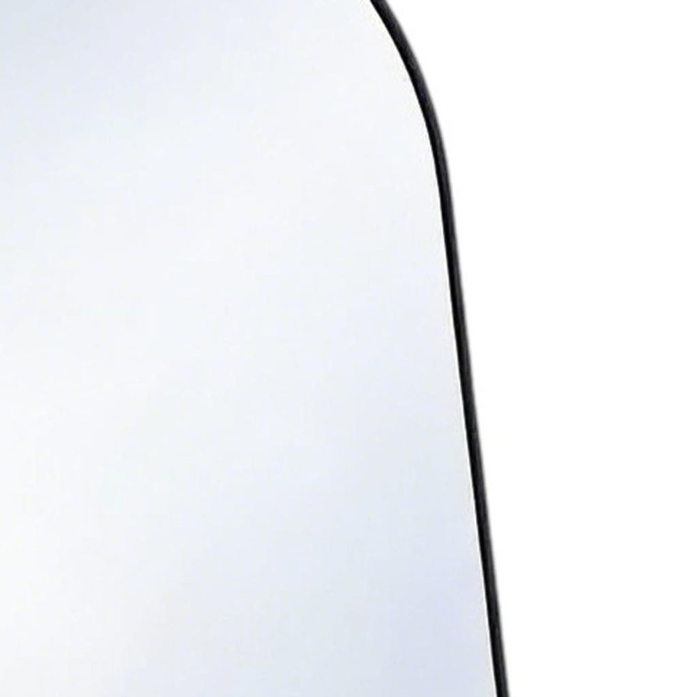Black Aluminum Arch Freestanding and Wall Mounted Framed Full Length Mirror