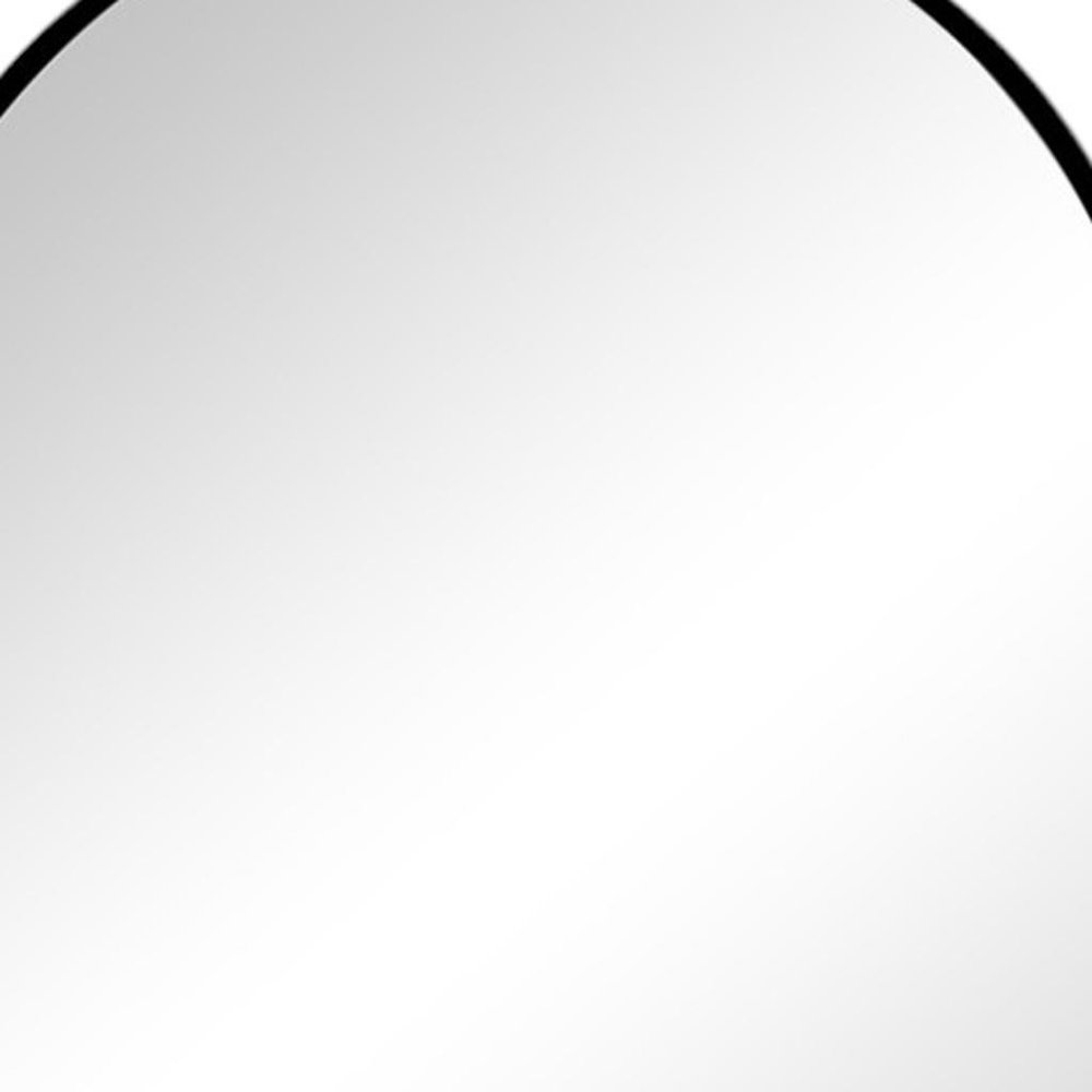 Black Aluminum Arch Framed Anti Fog Accent Mirror - 30-inch