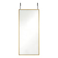 Gold Aluminum Over the Door Framed Accent Mirror - 47-inch