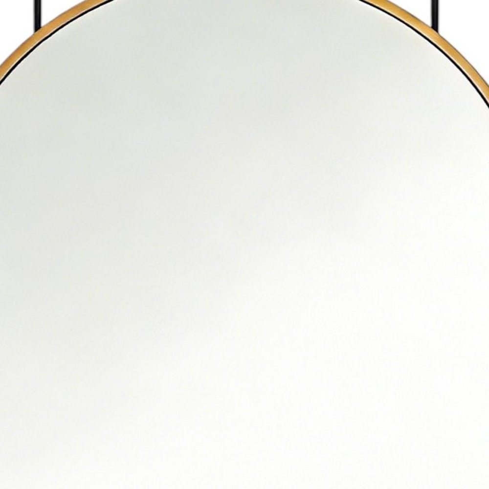Gold Aluminum Arch Over the Door Framed Accent Mirror - 47-inch