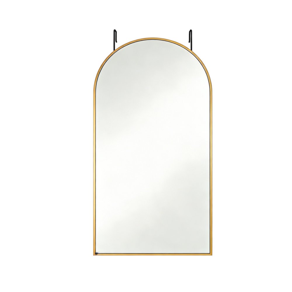 Gold Aluminum Arch Over the Door Framed Accent Mirror - 47-inch