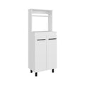 White Wood Sideboard with Two Doors - 24-inch