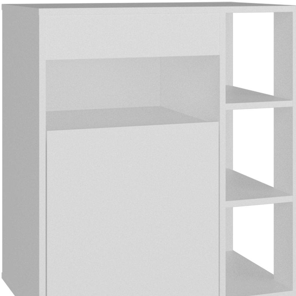 White Wood Sideboard - 26-inch