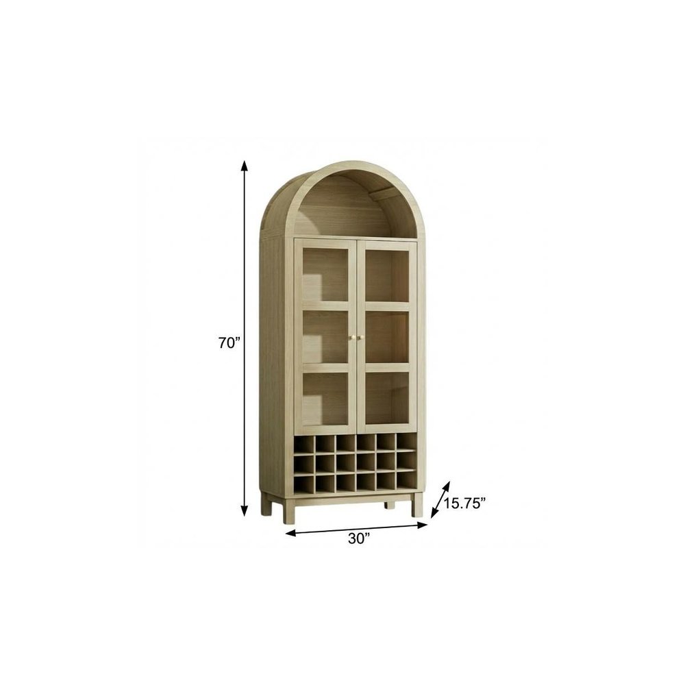 White Wood Two Door Pantry or Storage Closet - 70-inch