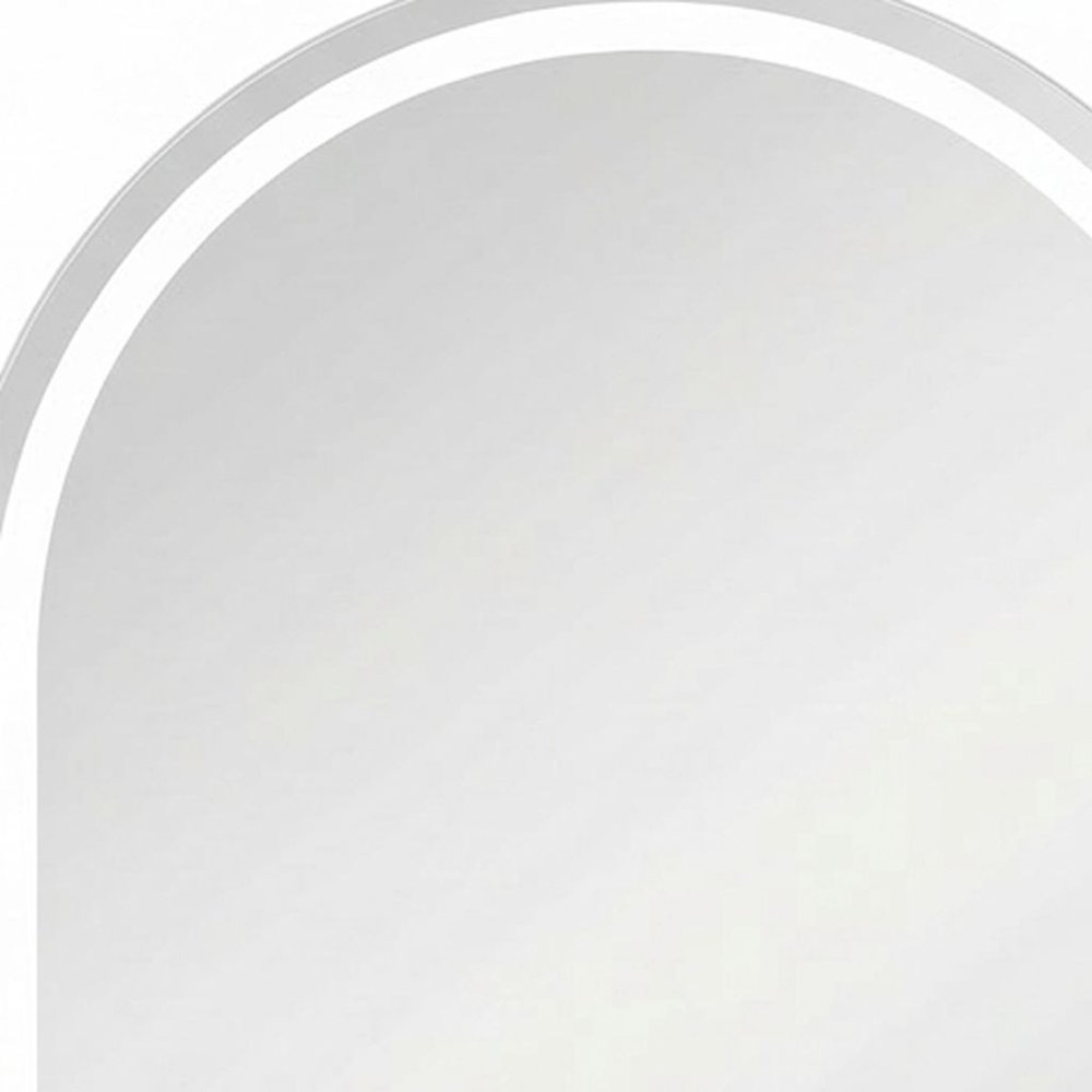 Arch Lighted Frameless Bathroom Vanity Mirror - 28-inch