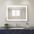 Lighted Frameless Anti Fog Bathroom Vanity Mirror - 20-inch
