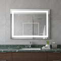 Lighted Frameless Anti Fog Bathroom Vanity Mirror - 24-inch