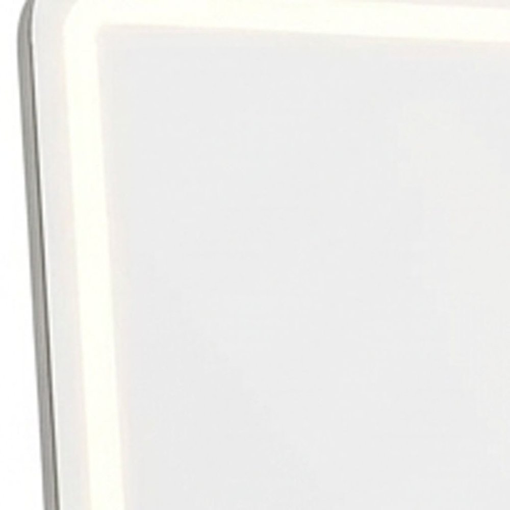 Clear Lighted Freestanding and Wall Mounted Framed Full Length Mirror - 64-inch