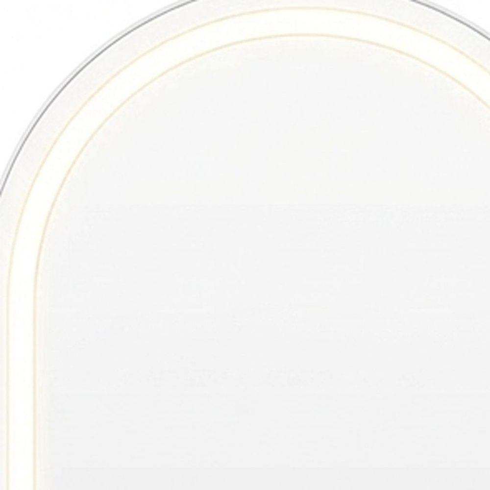 Arch Lighted Wall Mounted and Freestanding Frameless Full Length Mirror