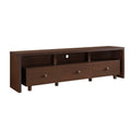Brown Wood Enclosed and Open Storage TV Stand - 71-inch