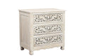 Five Piec White Solid Wood Bedroom Set with Mirror