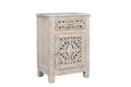 Five Piec White Solid Wood Bedroom Set with Mirror
