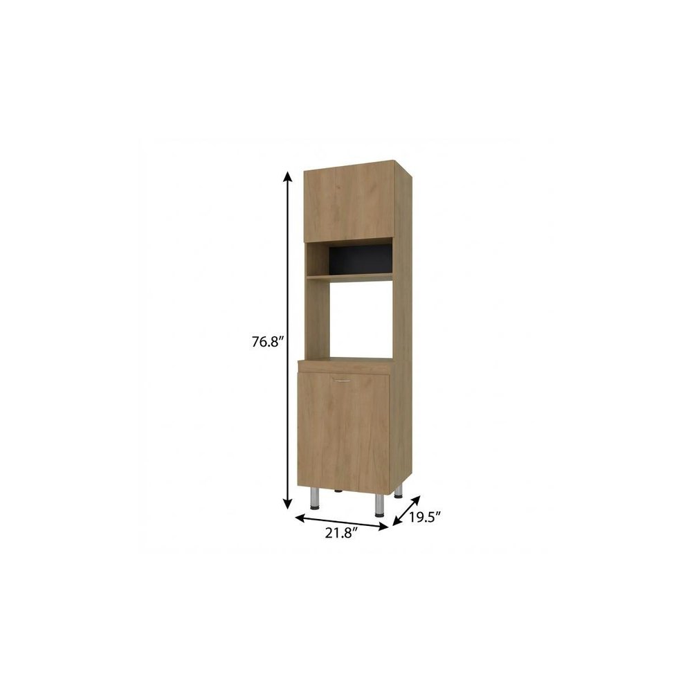 Beige Wood Accent Chest - 22-inch