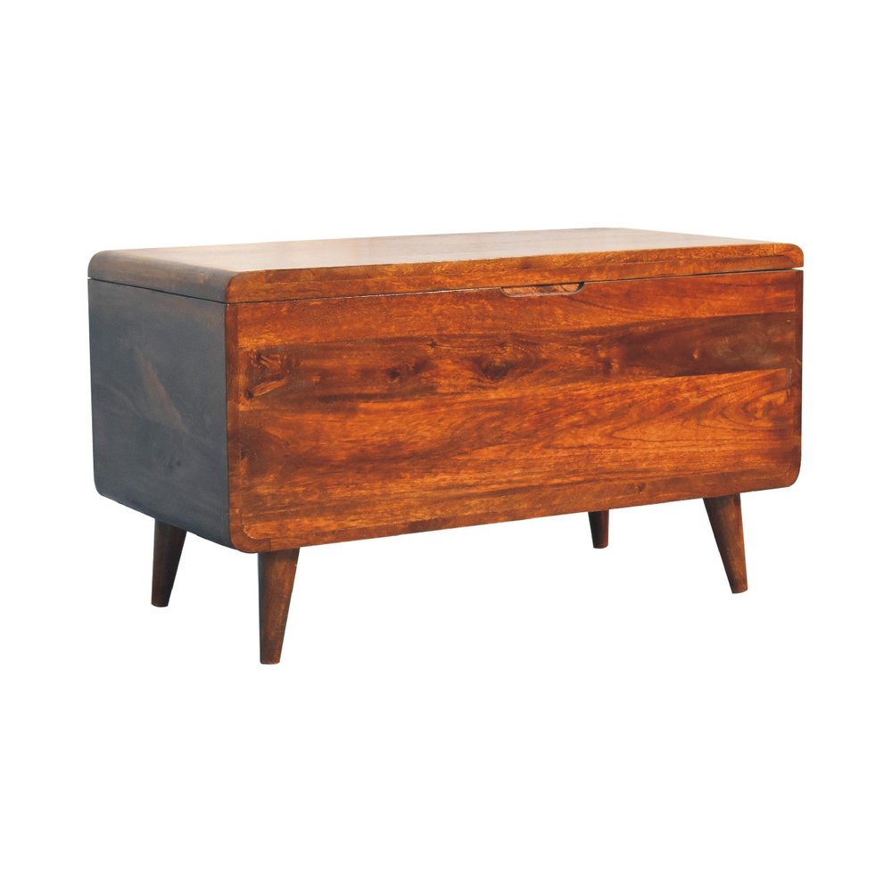 Brown Solid Wood Sideboard - 35-inch