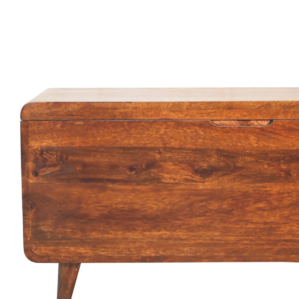 Brown Solid Wood Sideboard - 35-inch