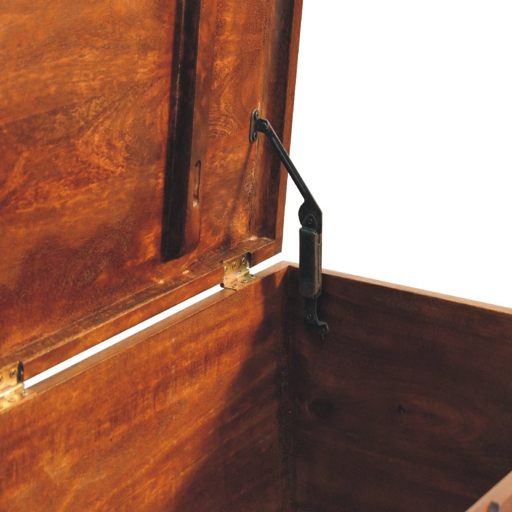 Brown Solid Wood Sideboard - 35-inch