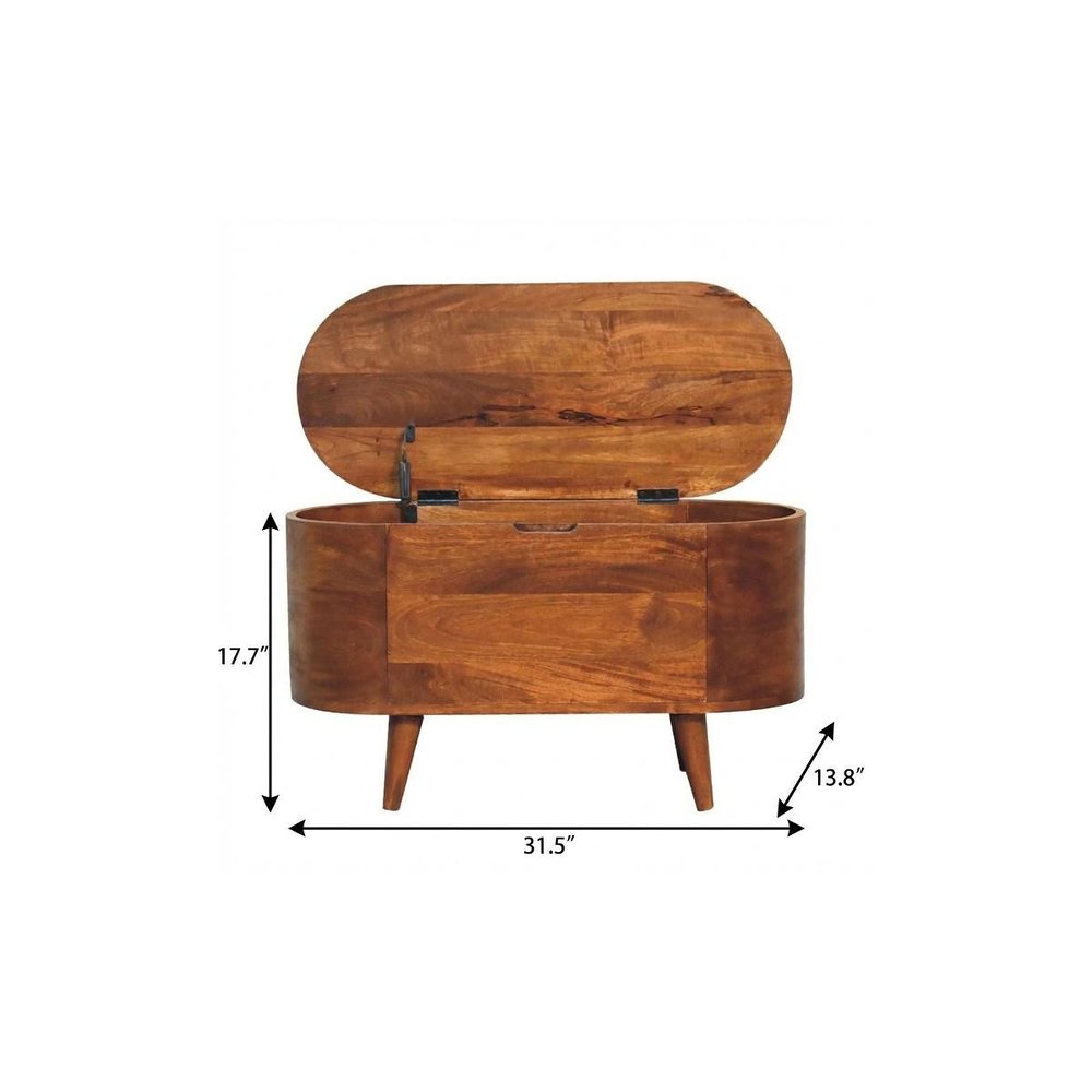 Brown Solid Wood Sideboard - 32-inch