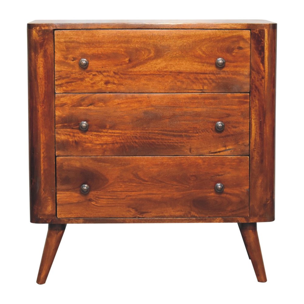 Brown Solid Wood Sideboard - 30-inch