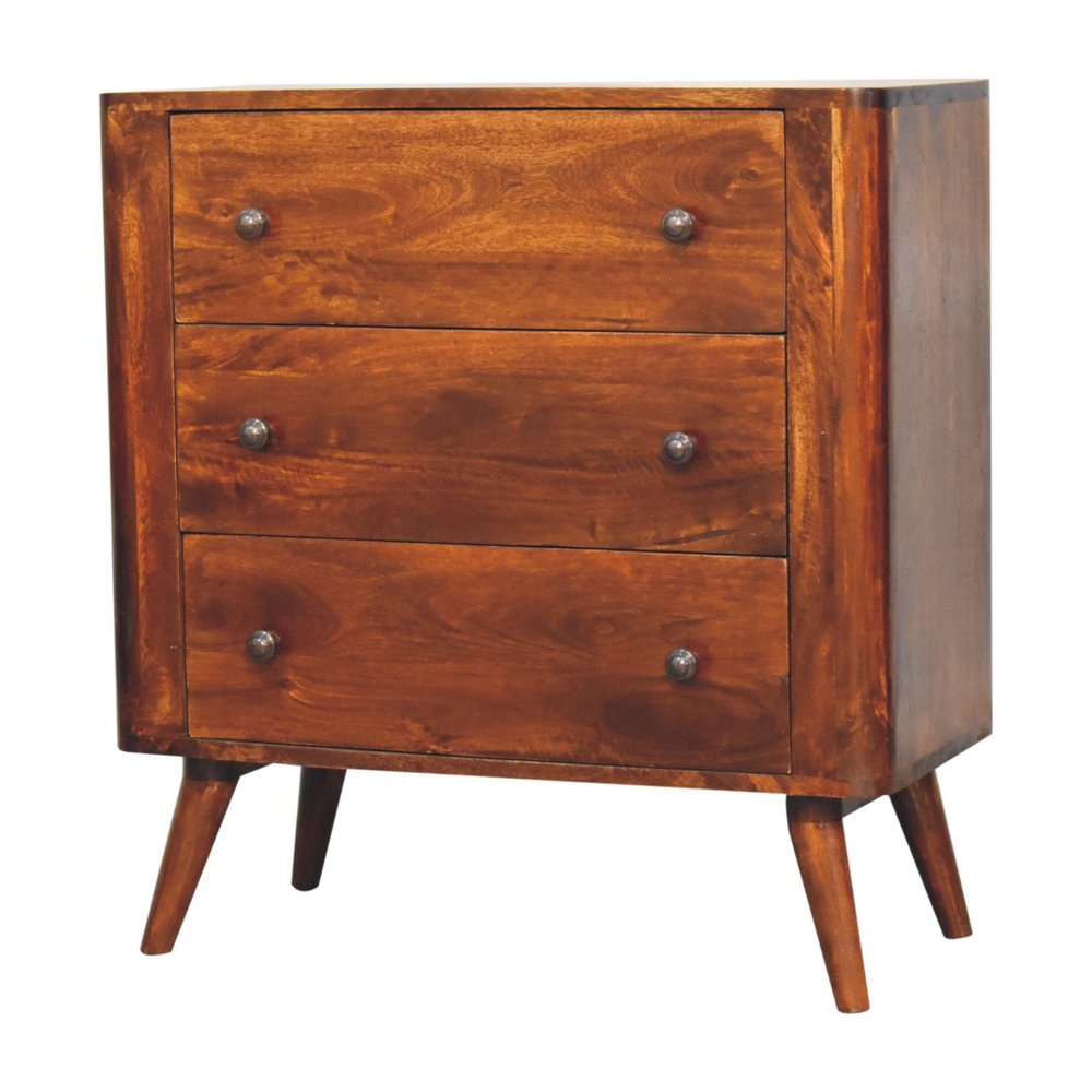 Brown Solid Wood Sideboard - 30-inch