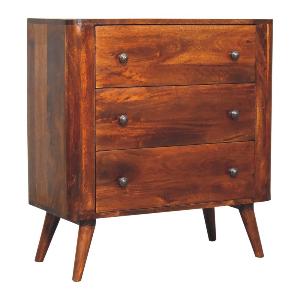 Brown Solid Wood Sideboard - 30-inch