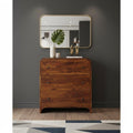 Brown Solid Wood Sideboard - 28-inch