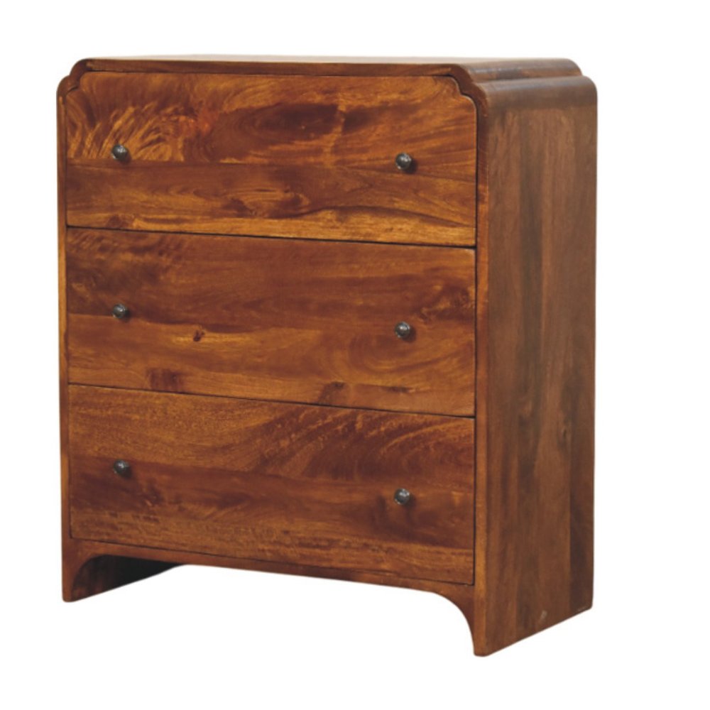 Brown Solid Wood Sideboard - 28-inch