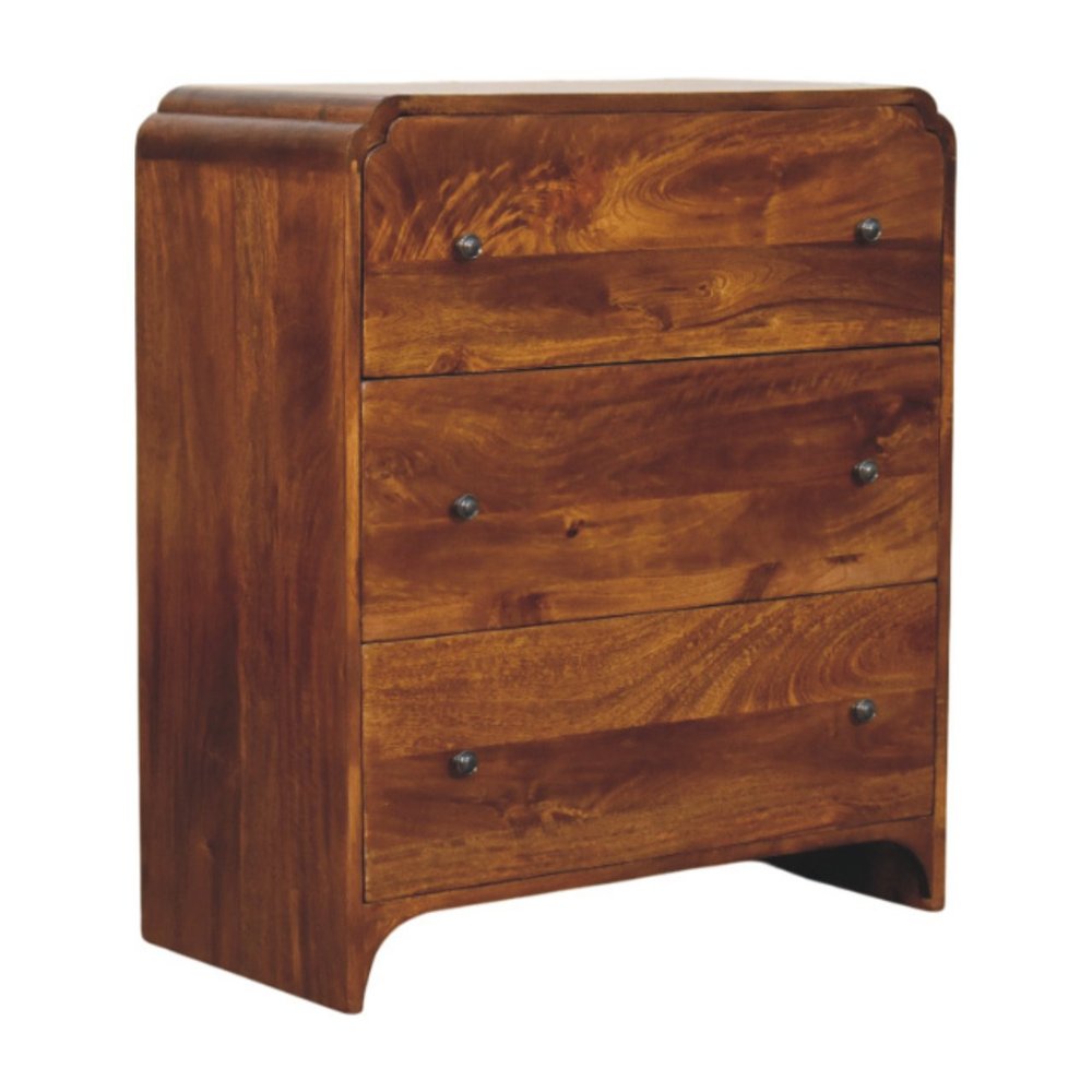 Brown Solid Wood Sideboard - 28-inch
