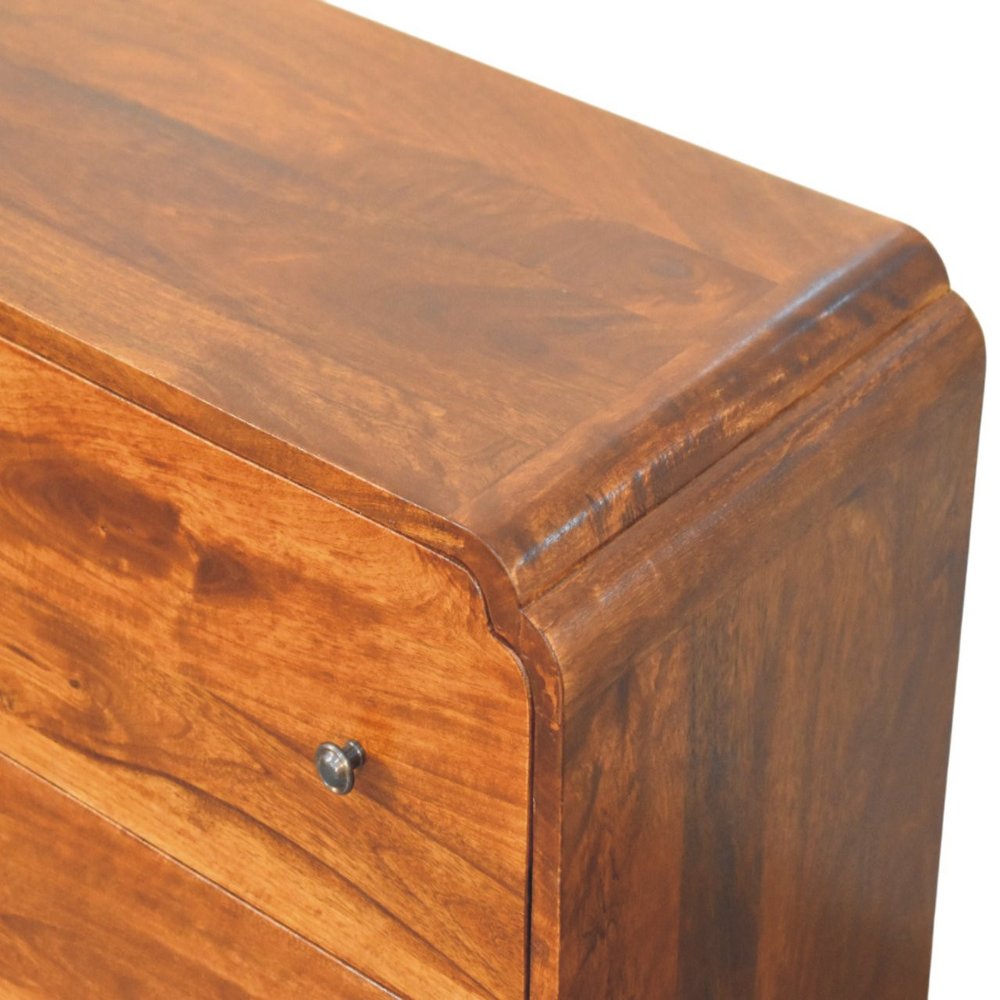 Brown Solid Wood Sideboard - 28-inch