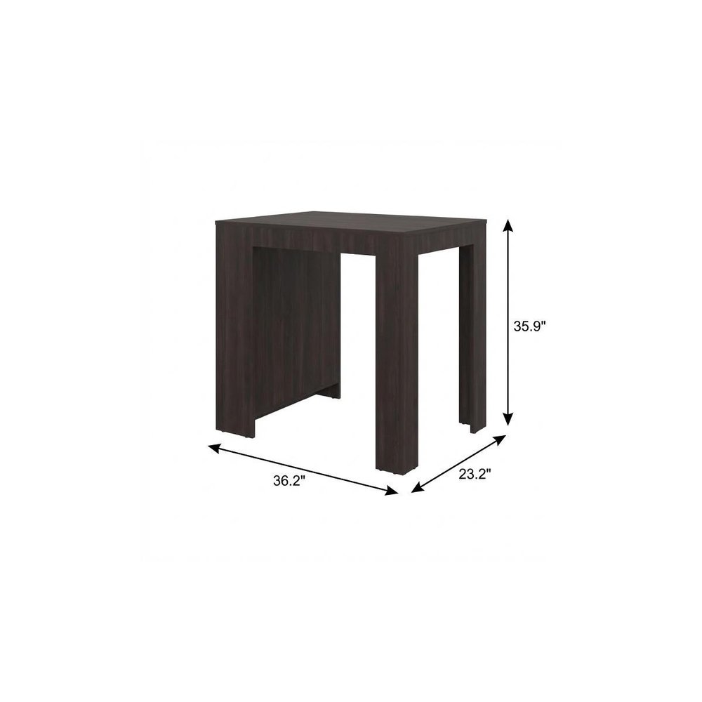 Brown Wood Kitchen Island - 36-inch
