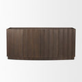Brown Solid Wood Sideboard with Four Doors - 72-inch