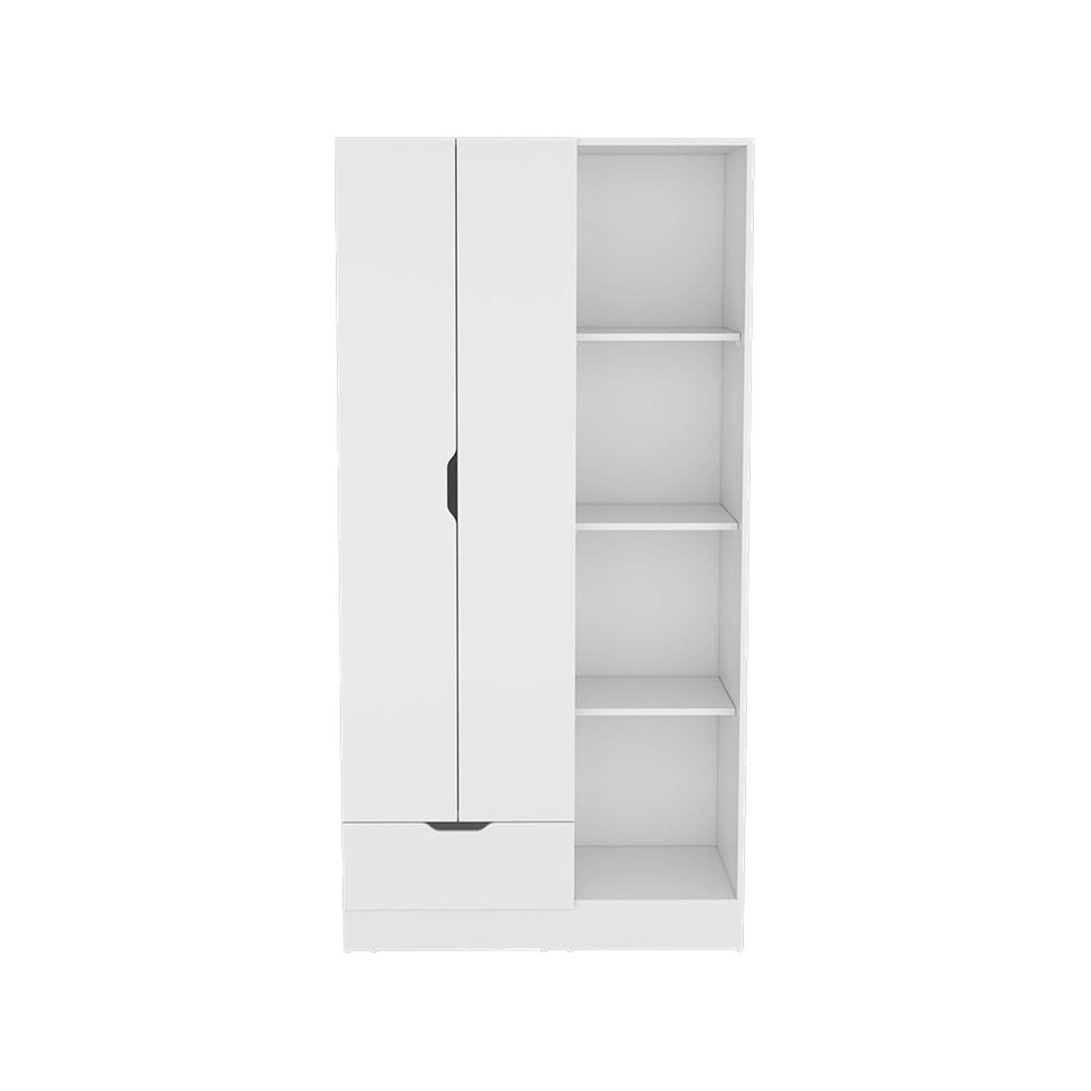 White Wood Corner Accent Chest - 19-inch