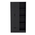 Black Wood Corner Accent Chest - 19-inch