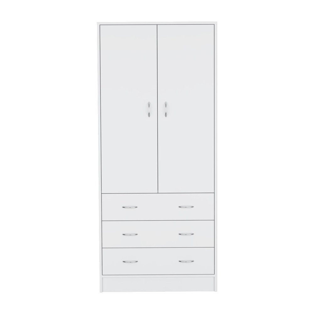 White Wood Corner Accent Chest - 19-inch